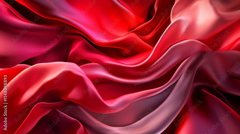 Red Silk Drape Abstract Background Texture Red Silk Drape Abstract Background Texture