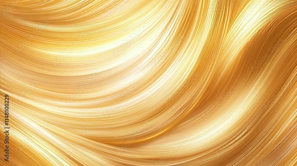 Golden Hair Waves Abstract Background Texture Golden Hair Waves Abstract Background Texture