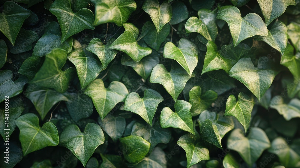 Fototapeta premium Ivy green with leaf. A trail of realistic ivy leaves. Png transparency