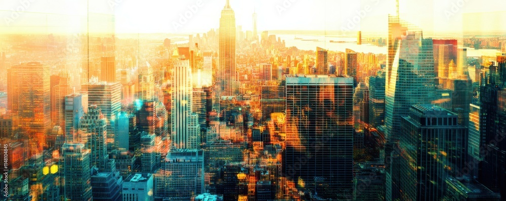 Double exposure of a bustling city skyline overlayed with a dynamic stock market investment graph, symbolizing economic growth, financial investment, and urban business insights. Double exposure of a bustling city skyline overlayed with a dynamic stock market investment graph, symbolizing economic growth, financial investment, and urban business insights.
