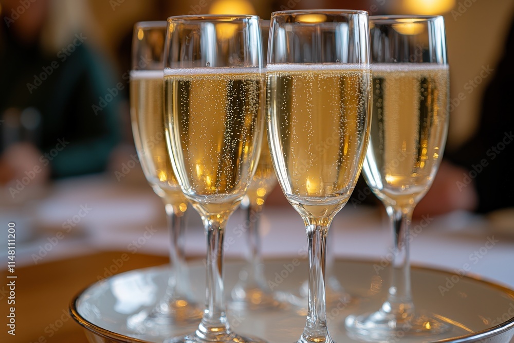 Elegant champagne flutes filled with sparkling wine, ready for a celebration. Perfect for events, luxury, and celebratory occasions. Elegant champagne flutes filled with sparkling wine, ready for a celebration. Perfect for events, luxury, and celebratory occasions.
