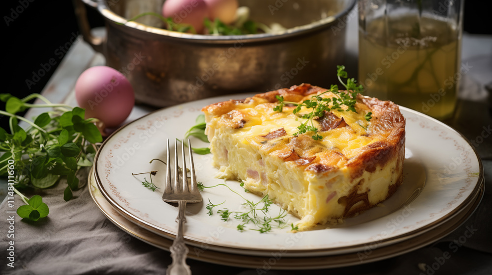Quiche Lorraine Isolated on Transparent Background - Classic French Savory Tart for Food Photography, Culinary Design, and Gourmet Mockups Quiche Lorraine Isolated on Transparent Background - Classic French Savory Tart for Food Photography, Culinary Design, and Gourmet Mockups