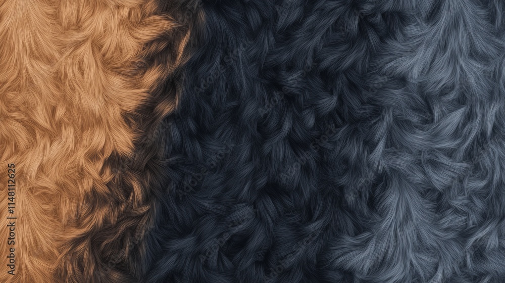 Gradient Fur Texture Warm Brown to Cool Gray Gradient Fur Texture Warm Brown to Cool Gray