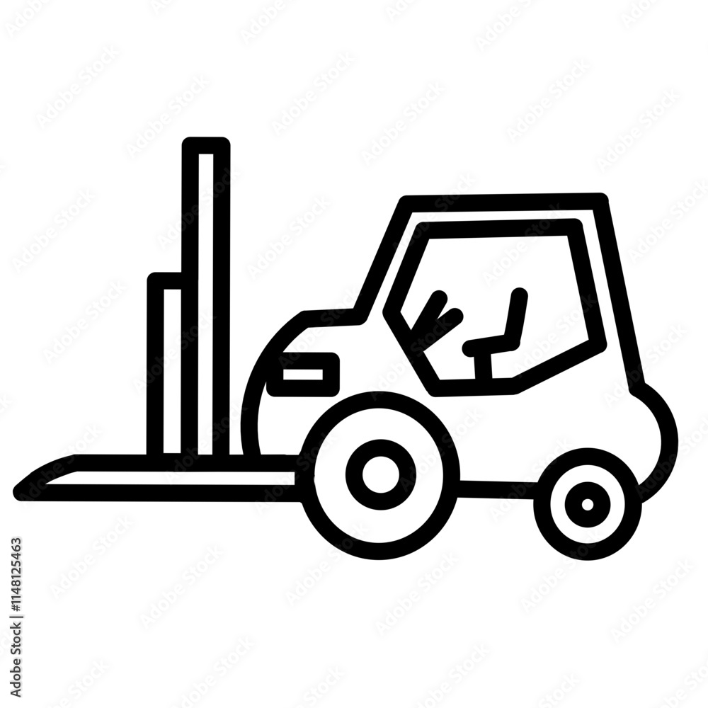 forklift truck icon forklift truck icon