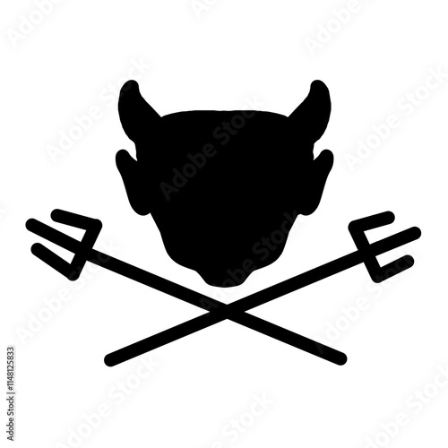 Devil icon Silhouette 