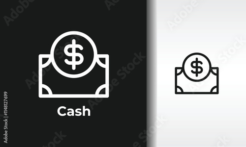 Cash Vector, Icon Or Logo Sign Isolated Symbol Illustration