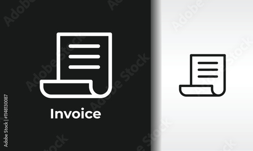 Invoice Vector, Icon Or Logo Sign Isolated Symbol Illustration