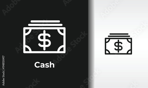 Cash Vector, Icon Or Logo Sign Isolated Symbol Illustration