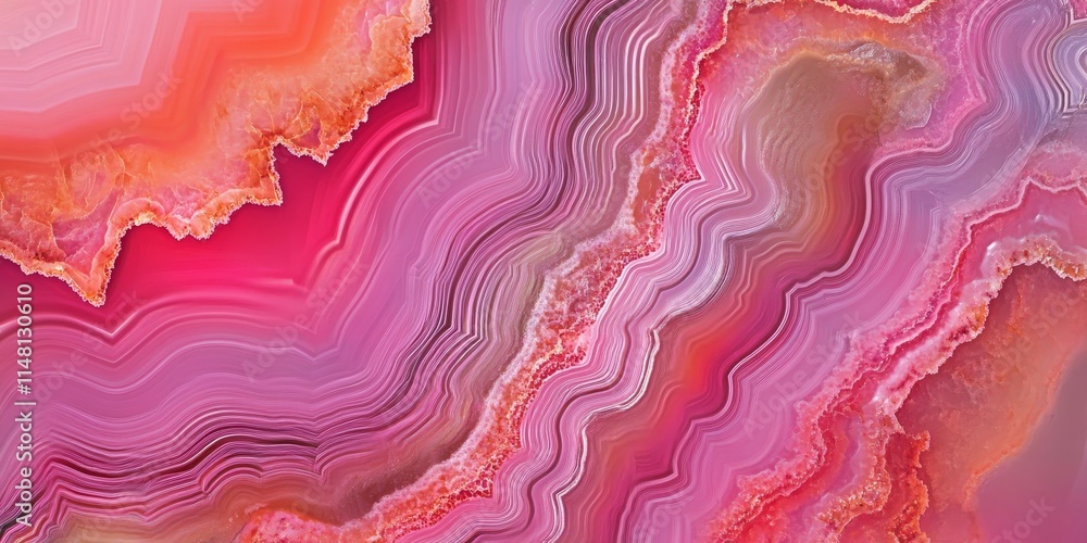 A background featuring a pink agate slice, characterized by its gemstone lines and layered textures, creates an abstract, visually appealing design with rich colors. A background featuring a pink agate slice, characterized by its gemstone lines and layered textures, creates an abstract, visually appealing design with rich colors.