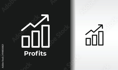 Profits Vector, Icon Or Logo Sign Isolated Symbol Illustration