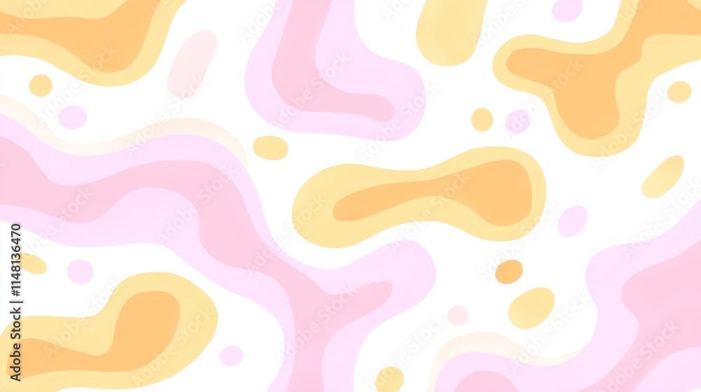 Pastel Abstract Swirl Background Design with Organic Shapes Pastel Abstract Swirl Background Design with Organic Shapes