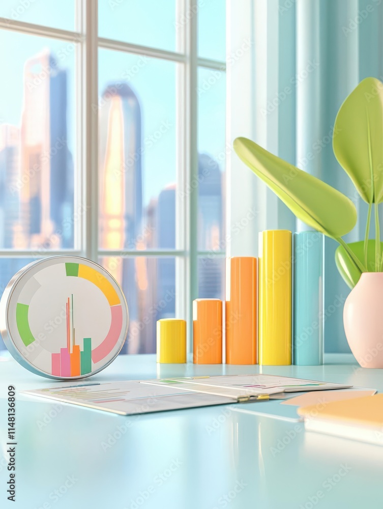 Marketing intelligence, real-time analytics, 3D illustration, data-driven strategies concept Marketing intelligence, real-time analytics, 3D illustration, data-driven strategies concept