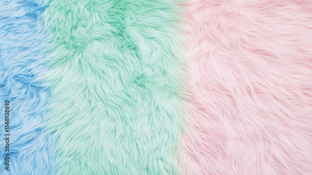 Fototapeta premium Pastel Faux Fur Texture Background Image