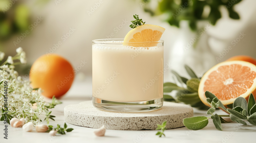 refreshing collagen drink with citrus and herbs refreshing collagen drink with citrus and herbs