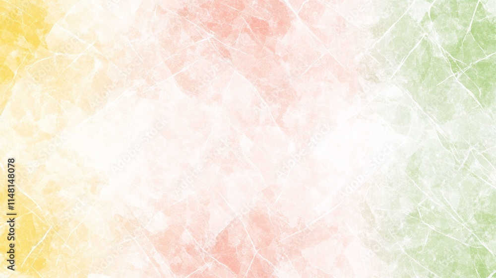 Obraz premium Pastel Marble Texture Background Soft Yellow, Pink, and Green Hues