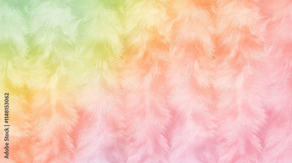 Pastel Rainbow Fur Texture Background Design Pastel Rainbow Fur Texture Background Design