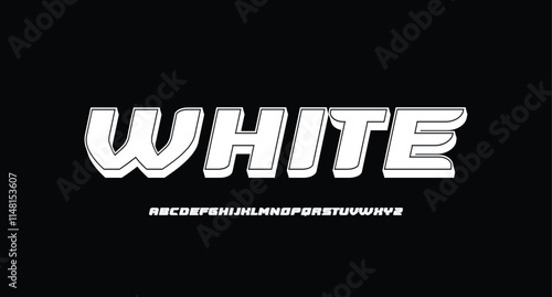 Wallpaper Mural Modern technology space font and alphabet. techno effect fonts designs. Typography digital sci-fi concept. vector illustration Torontodigital.ca