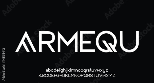 Modern sport modern urban alphabet fonts. Typography, abstract technology, fashion, digital, future creative logo font. vector illustration
