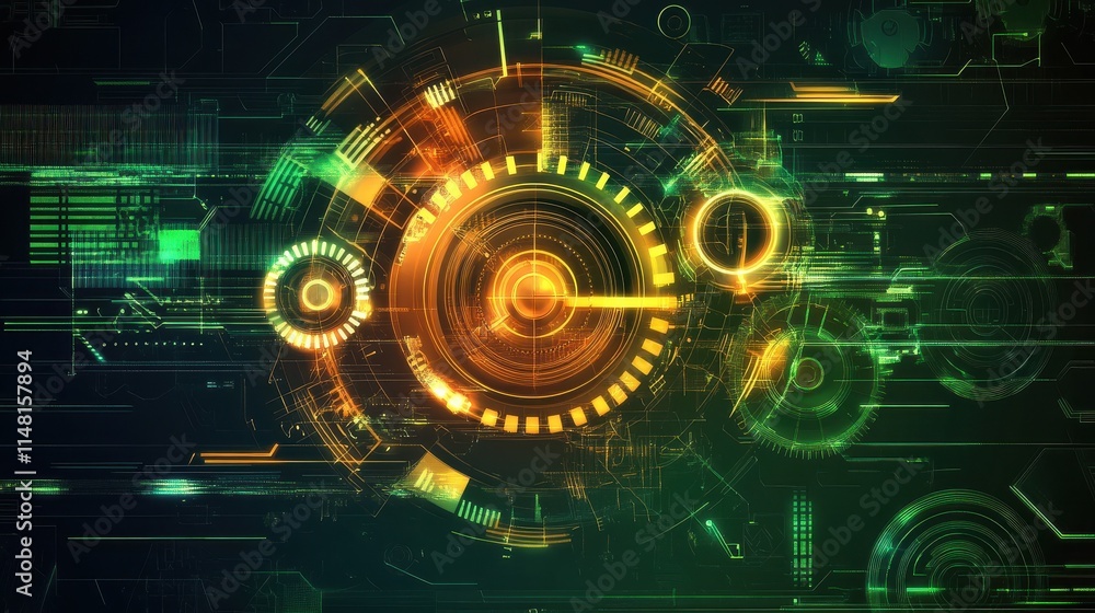 Fototapeta premium abstract technology background