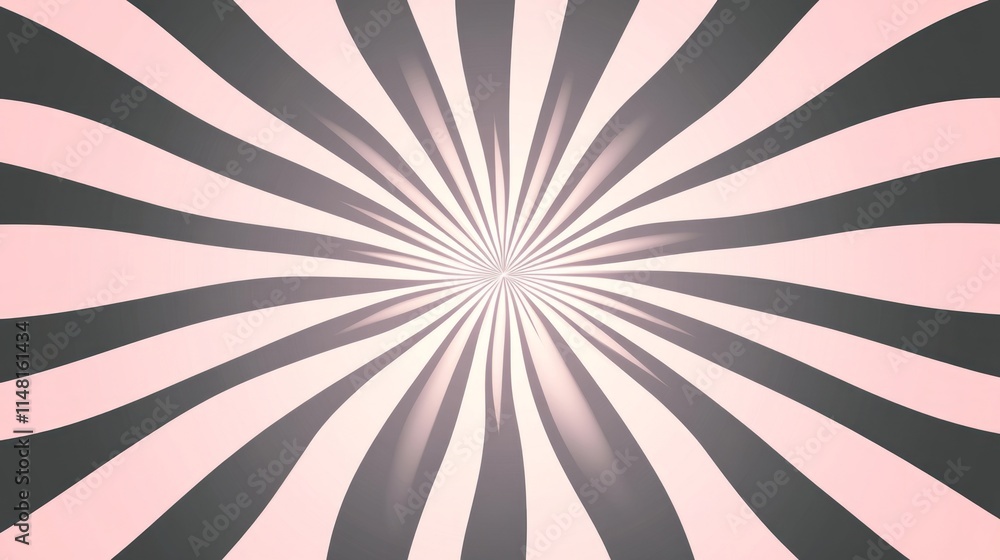 Fototapeta premium Pink and Gray Radial Burst Background Design