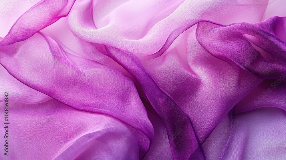 Obraz premium Soft and Flowing Purple Fabric Texture for Background or Design