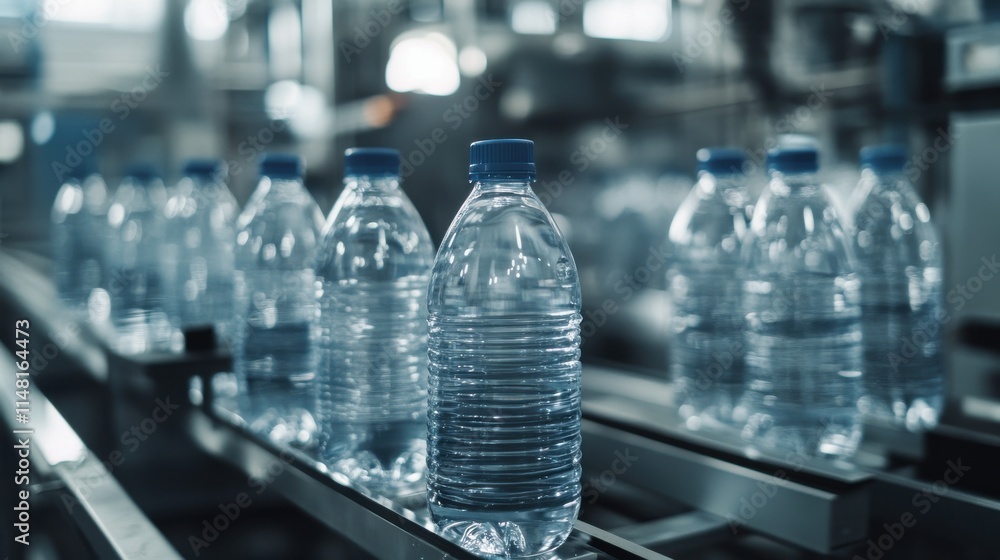 Bottled Water Production Line Factory Conveyor Belt Plastic Bottles Bottled Water Production Line Factory Conveyor Belt Plastic Bottles