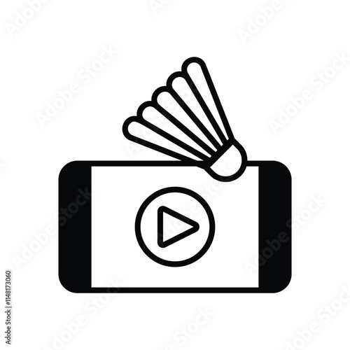 Streaming  vector icon stock illustration