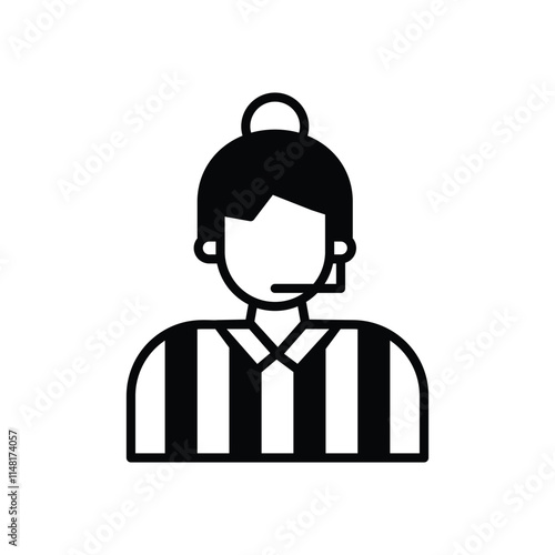 Referee  vector icon stock illustration