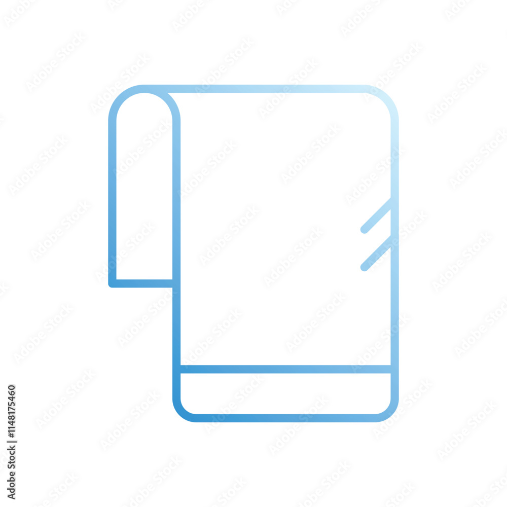 Towel vector icon stock illustration Towel vector icon stock illustration
