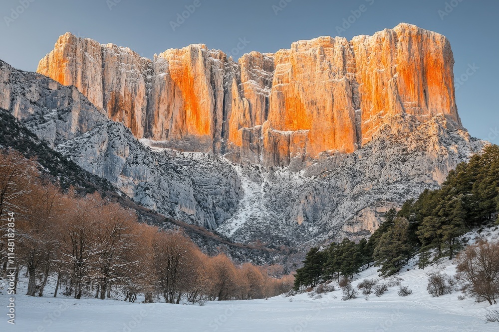 Fototapeta premium Donau - Eisernes Tor. Beautiful simple AI generated image