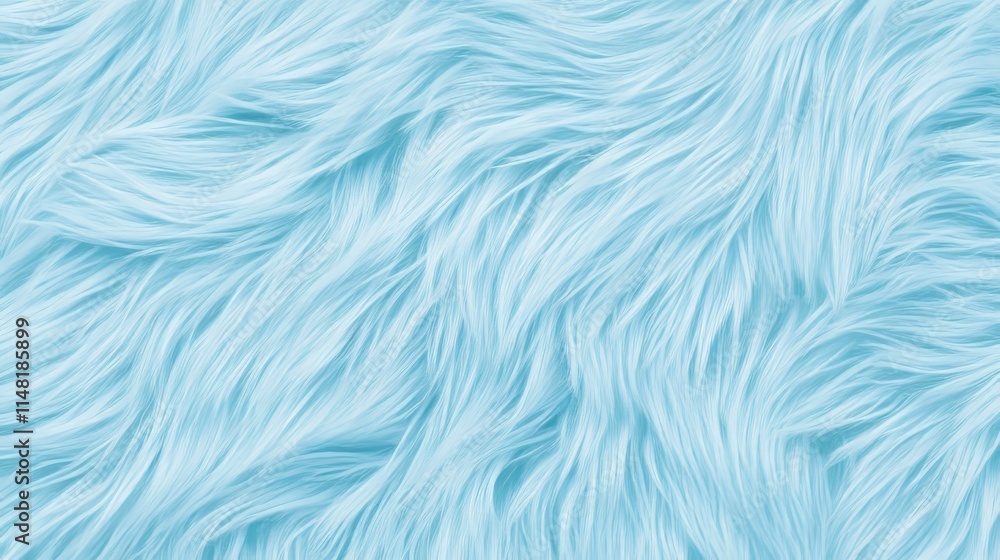 Obraz premium Soft Light Blue Faux Fur Texture Background