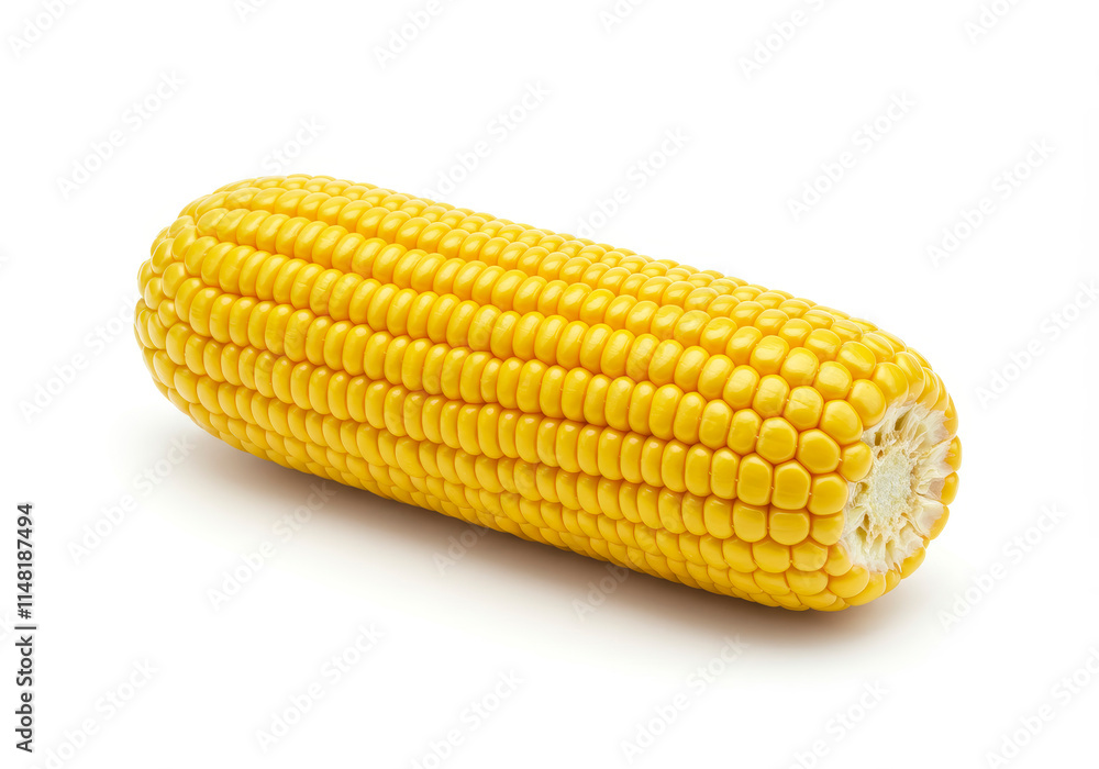 Fresh ear of corn isolated on white background Fresh ear of corn isolated on white background