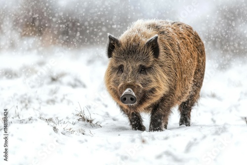 Wallpaper Mural Majestic blue wildebeest with distinctive curved horns roam freely in the arid, sun-baked landscape of Etosha National Park, Namibia.. Beautiful simple AI generated image Torontodigital.ca
