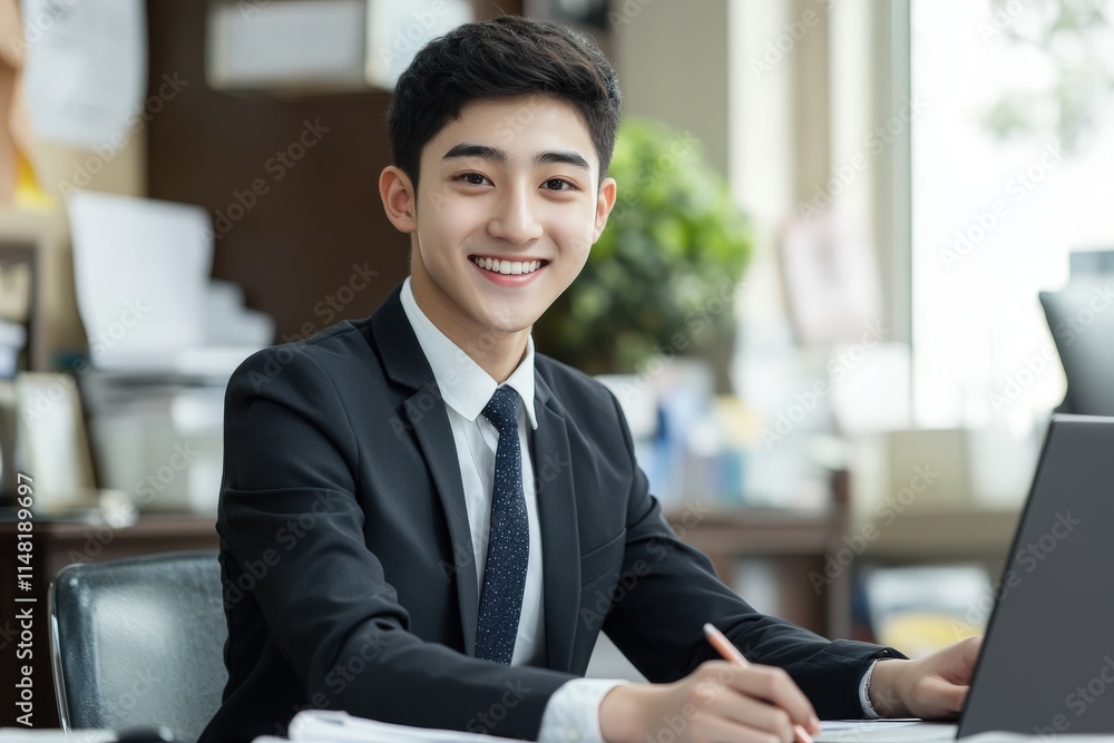 E-commerce business owners working in their store. Beautiful simple AI generated image E-commerce business owners working in their store. Beautiful simple AI generated image