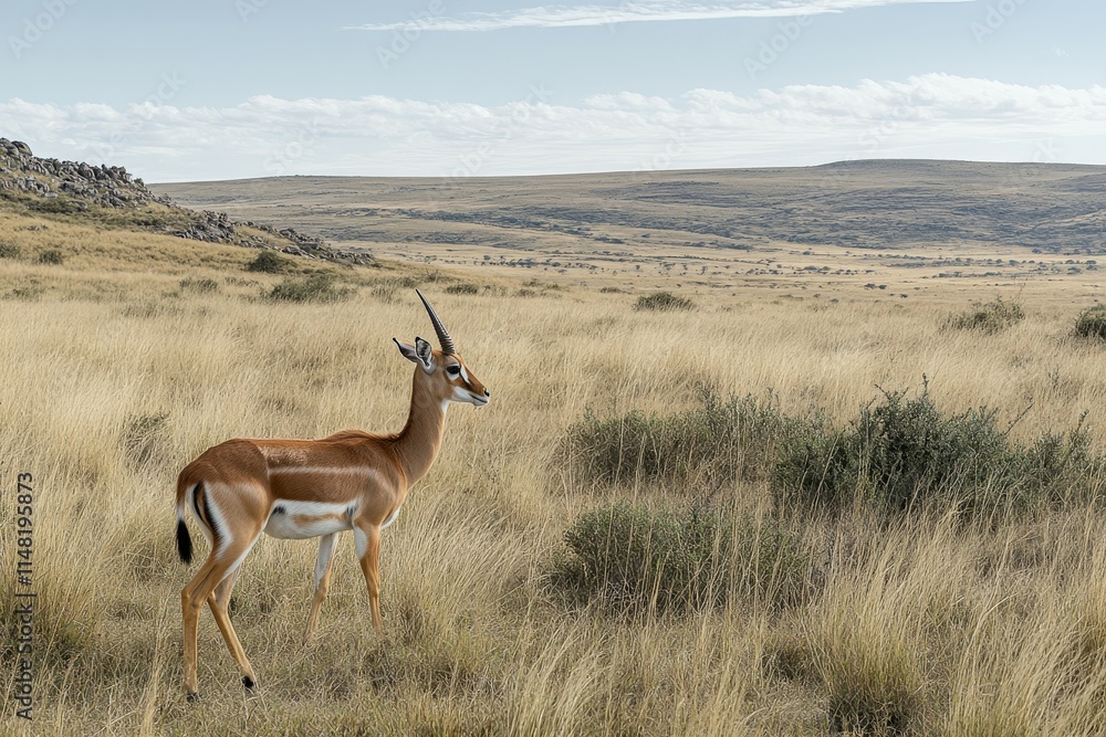 Fototapeta premium Succulent Plant Close-up. Beautiful simple AI generated image