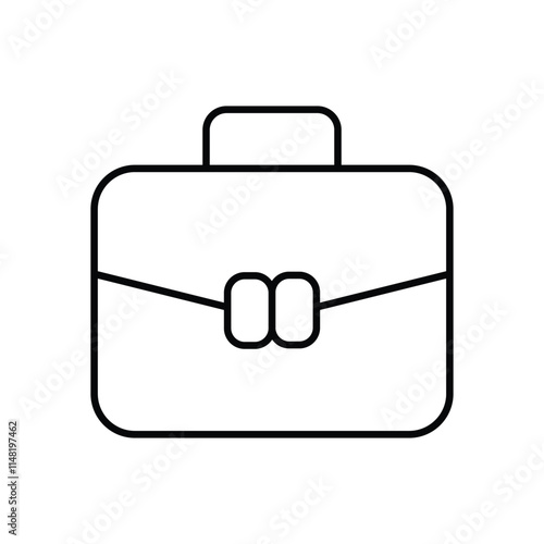 Briefcase  vector icon stock illustration