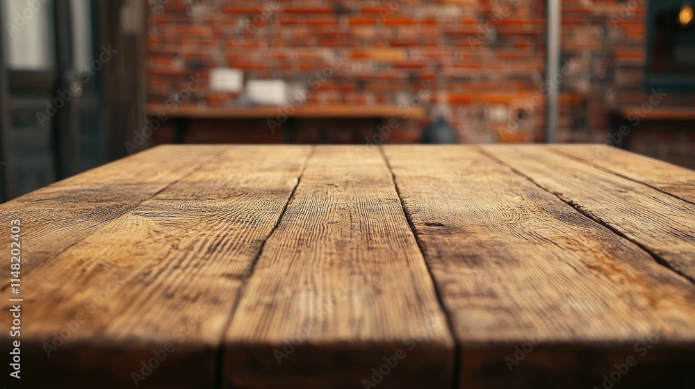 Rustic Wooden Table Surface With Texture Against A Warm Industrial Background Ideal For Cozy Dining, Casual Gatherings, And Organic Decor Inspiration Rustic Wooden Table Surface With Texture Against A Warm Industrial Background Ideal For Cozy Dining, Casual Gatherings, And Organic Decor Inspiration
