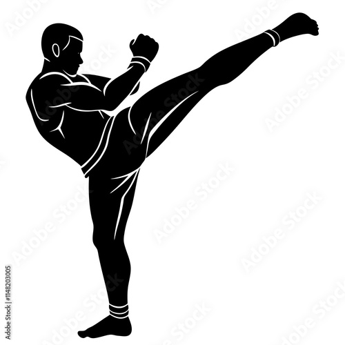 Judo Throw simple flat vector silhouette