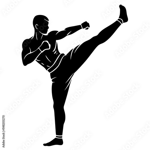 Judo Throw simple flat vector silhouette