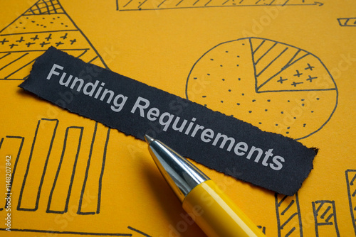 Funding requirements with charts. Financial planning.