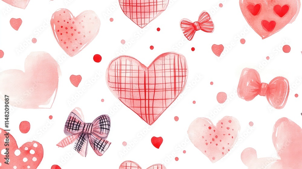 Valentine's Day Themed Background, Generative AI Valentine's Day Themed Background, Generative AI