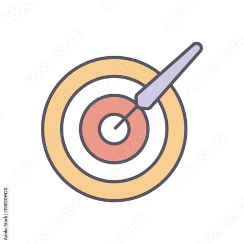 Target  vector icon stock illustration