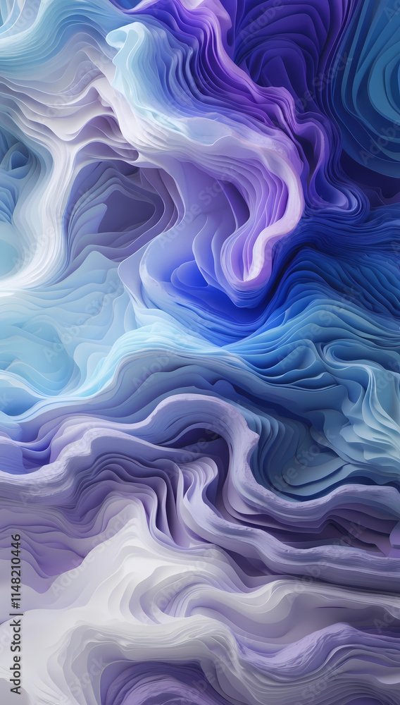 Wavy blue liquid texture with swirling light and flowing motion creates an abstract backdrop Wavy blue liquid texture with swirling light and flowing motion creates an abstract backdrop
