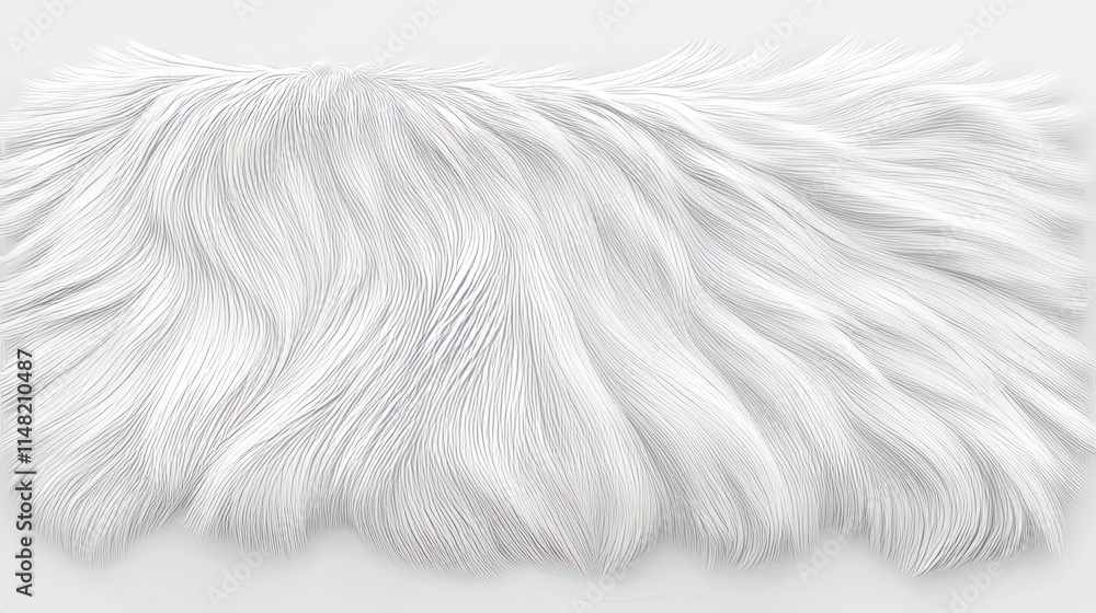 Obraz premium Soft White Fur Texture Background Image