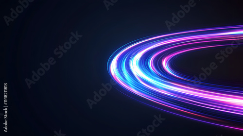 Abstract background with colorful light rays shining through a dark space, creating a vibrant and dynamic visual, symbolizing energy, creativity, and the interplay of light and color in a modern digit