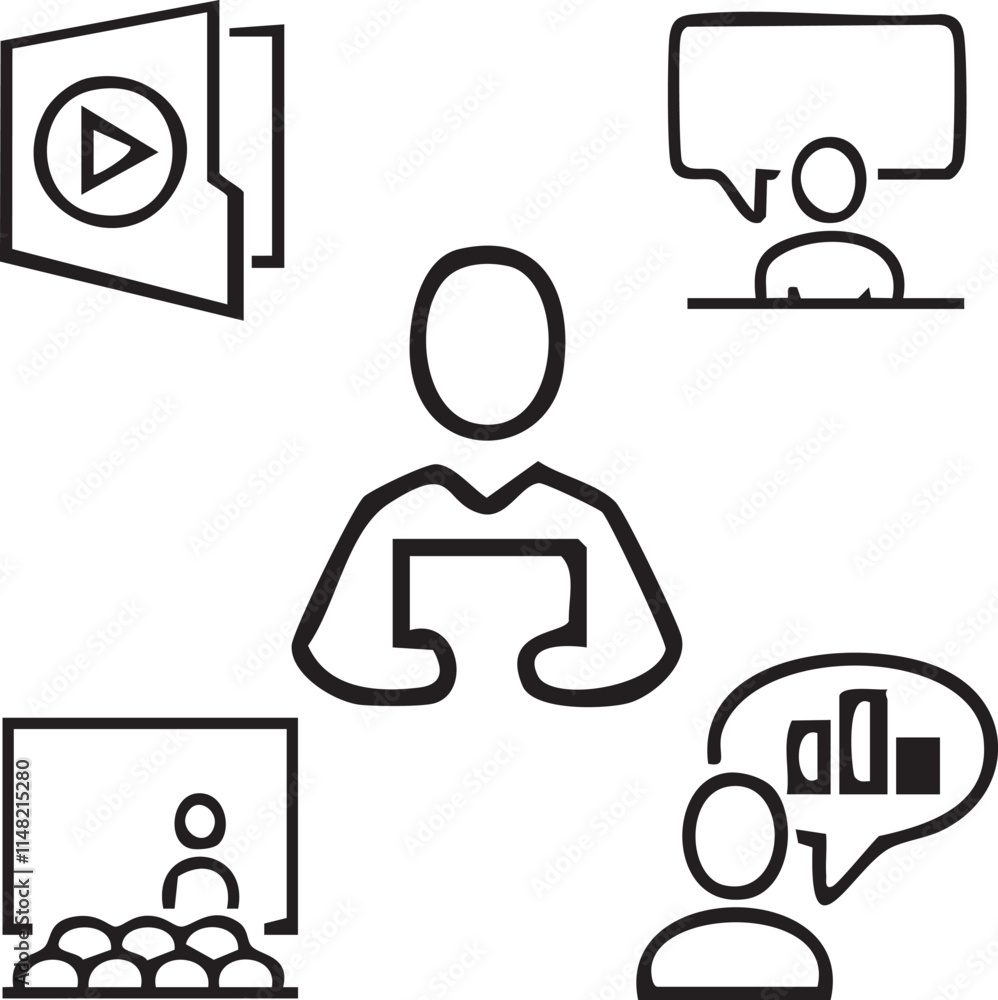 Professional Presentation,Business Presentation,Slide Deck, Presentation,Corporate Meeting,Conference Room,PowerPoint Design,Business Proposal,Report,Strategy Presentation vector design icon symbol Professional Presentation,Business Presentation,Slide Deck, Presentation,Corporate Meeting,Conference Room,PowerPoint Design,Business Proposal,Report,Strategy Presentation vector design icon symbol