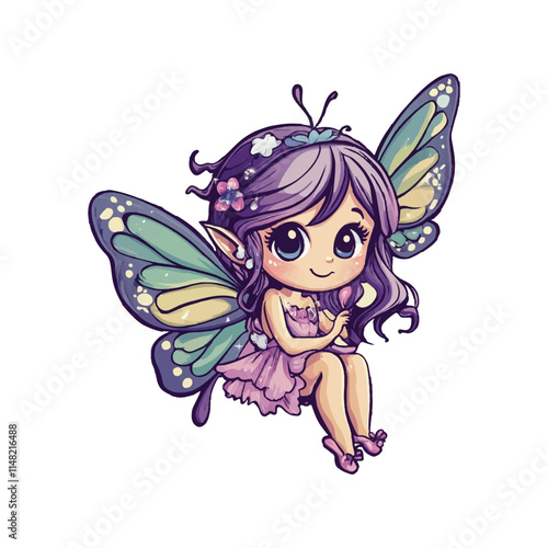 cute pretty fairy character design