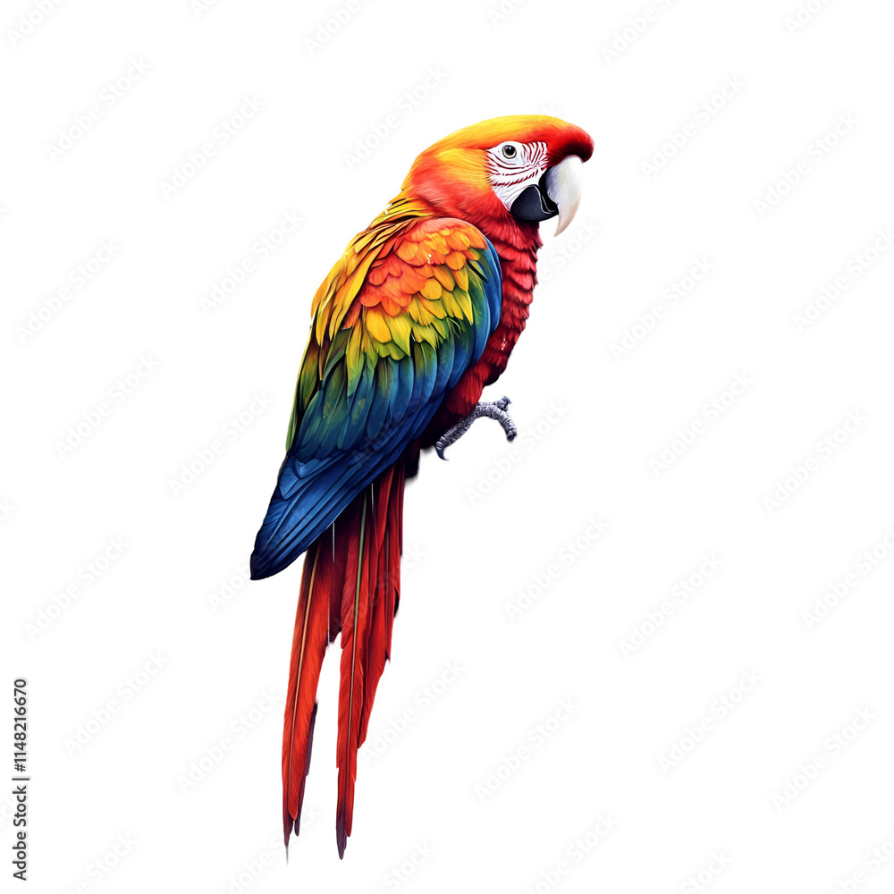 Fototapeta premium Rainy Amazon Forest Clipart Vector Illustration