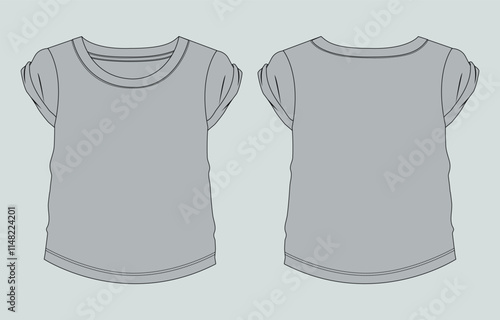 T shirt tops Clothing design vector illustration template for kids baby girls