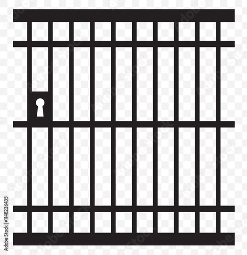 prison icon on white background. flat style. jail icon for your web site design, logo, app, UI. pound symbol. cage sign. eps 10.